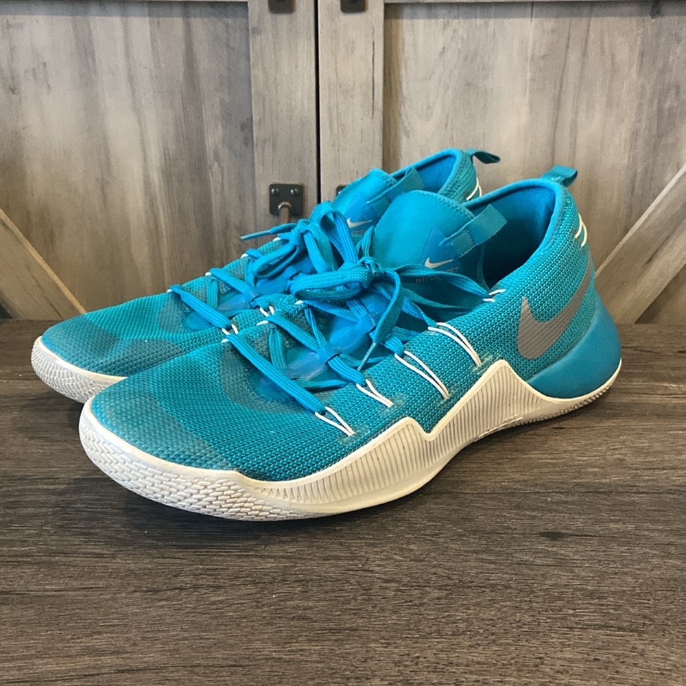 Nike Hypershift Turquoise Blue Athletic Sneakers size 17 - Picture 2 of 8
